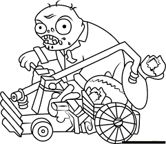 He resembles the real life cabbage. Catapult Zombie Coloring Pages Plants Vs Zombies Coloring Pages Coloring Pages For Kids And Adults
