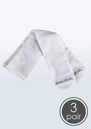 Smartknit Seamless Afo Interface Socks White 3 Pack