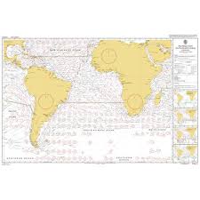 Admiralty Chart 5125 02 Routeing South Atlantic Ocean February