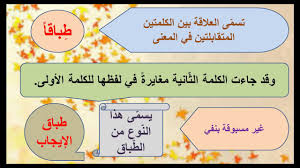 الطباق للصف الثامن Youtube