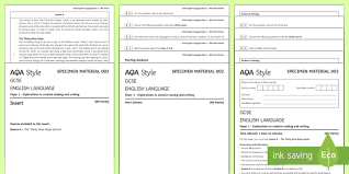 Savesave english gcse paper 2 question 5 modelling writing. Language Paper 1 Practice Paper The Thirty Nine Steps