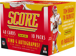 The matches that have already ended. 2021 Panini Score Football Hobby Box 2021