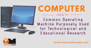 What Is The Full Form Of Computer What Is Computer Computer Gernal Knowledge
