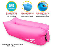 Hicom Mart Portable Inflatable Lounger Air Chair Blow Up Couch Inflatable Lounge Chair Inflatable S Inflatable Lounger Inflatable Sofa Bed Sofa Couch Bed