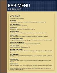 Drink Menu Template Templates Found Happy Hour – traguspiercing.info