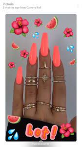 Amazing For A Pop Of Color In The Summer Neon Acrylic Nails Neon Nails Holiday Nails