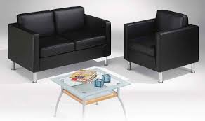 Modern Office Guest Chairs In Black Leather Office Furniture Modern Office Sofa Comfortable Office
