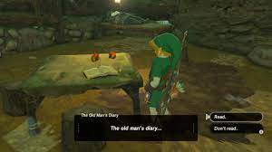 You can cook the dish in the pot over the fire and speak with the old man again to obtain the warm doublet! The Old Man S Diary Zeldapedia Fandom