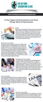 A Few Types Of Accountancy And How Things Work In Businesses Online Accounting Classes Accounting Classes Company Financials