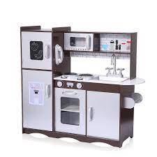 See more ideas about pretend play kitchen, play kitchen, time kids. Baby Vivo Wooden Play Kitchen For Children Toni In Brown Ma Trading Eu Cheap Prices For Baby Child Office Diy Garden Sports More