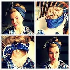 Epingle Sur Coiffures Avec Foulard