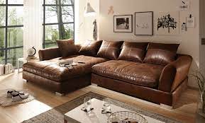 Zudem ist das sofa mit einer edlen steppung ausgestattet. Big Sofa L Form Vintage Braun Links Kaufland De