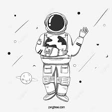Gambar astronot kartun hitam putih keren adzka. Nettes Astronautenelement Im Linienstil Astronauten Clipart Astronaut Einfach Png Und Psd Datei Zum Kostenlosen Download