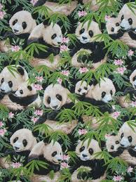 This Is The Prettiest Panda Fabric I Ve Ever Seen Panda Print Pure Cotton Fabric From Elizabeth Studio One Yard 9 Panda Bear Panda Panda Quilt