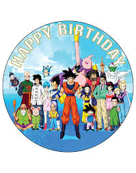 Editable dragon ball z cake topper for kids. 7 5 Inch Edible Cake Toppers Dragon Ball Z Goku Themed Birthday Party Collection Of Edible Cake Decorations Amazon Com Grocery Gourmet Food