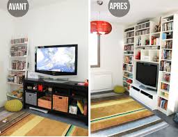 Avant Apres Notre Bibliotheque Meuble Tele Ikea Monday Deco Ikea Bibliotheque Ikea Meuble Tele Ikea