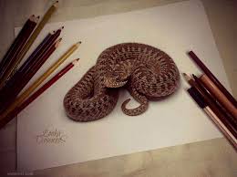 50 Beautiful 3d Drawings Easy 3d Pencil Drawings And Art Works Here presented 52+ snake 3d drawing images for free to download, print or share. easy 3d pencil drawings and art works
