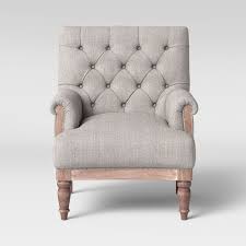 Alford Rolled Arm Tufted Chair Threshold In 2020 Tufted Chair Tufted Accent Chair Accent Chairs For Living Room
