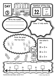 Freebie First Grade Number Of The Day Back To School Freebie This Unit Gives Your Students A L First Grade Math Common Core Math Kindergarten Schools First