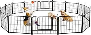 Portable dog fences and play pens allow your dog to exercise in a secure area with their durable, freestanding designs, tall sides, and gated entryways. Amazon Com Camping Dog Fence