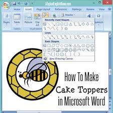 How To Make Cake Toppers In Microsoft Word How To Make Cake Cake Toppers Words