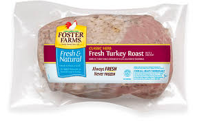 2 hours at 350°f or until timer pops up. Fresh Natural Seasoned Boneless Turkey Roast Products Foster Farms
