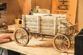 These small wheels take a few hours of diligent handiwork to complete, but having a realistic wheel to finish a wagon project will make your efforts worth it. Miniature Wagon Wheel Starts Big Hobby Powell Tribune