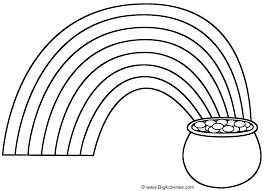 Maybe you would like to learn more about one of these? Rainbow And Pot Of Gold Coloring Page St Patrick S Day