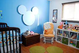 Sammy S Disney Old School Diy Nursery Project Nursery Nursery Diy Projects Disney Nursery Mickey Mouse Nursery