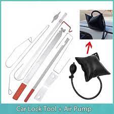 Pressing the brake pedal will push hydraulic fluid to each wheel, apply the brake shoes or pads to the wheel, and stop the car. Car Door Lock Out Emergency Open Unlock Key Tools Kit Black Air Pump Universal Wish