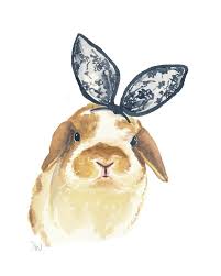 Aprende cómo dibujar paso a paso un conejo estilo kawaii de manera súper fácil. Bunny With Bow Ilustracion Animal Dibujos De Animales Tiernos Arte De Mascotas