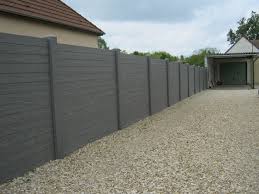 Cloture Beton Imitation Bois Gris Anthracite Prefa Utile Ets Maubois