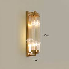 Check out our gold candle wall sconce selection for the very best in unique or custom, handmade pieces from our home décor shops. Luxury Wall Lamp Modern Bedside Gold 2 Lights Brass Living Room Long Commercial Clear Glass