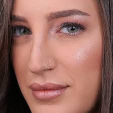 Thin Silver Spiral Nose Piercing Tiny Double Hoop Nose Ring 20g 925  Sterling Silver Piercing Jewelry