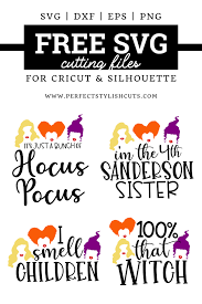 4 Free Hocus Pocus Svg Files For Cricut And Silhouette Cameo Projects Cricut Halloween Cricut Projects Beginner Cricut
