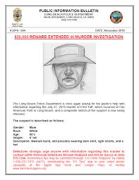 COMPOSITE SKETCH AVAILABLE IN MURDER INVESTIGATION & $30K REWARD EXTENDED  🚨 This individual is wanted in connection with the 7/21/18 murder of Fred  Taft. If you recognize him, please call Homicide detectives