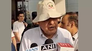 ‘Had a good darshan’: Farooq Abdullah visits Maa Vaishno Devi shrine; calls Vande Bharat train ‘biggest g