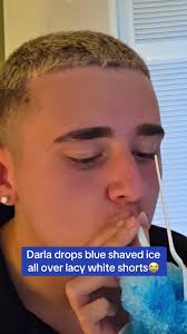 Darla's Blue Shaved Ice Mishap