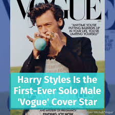 The december cover of vogue, featuring harry styles, has sent many right wing ideologues into a tizzy, and several gender conformists have called him out for breaking the gender binary. Extra Harry Styles Is The First Ever Solo Male Vogue Cover Star Facebook