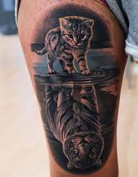 Best Leg Tattoo Ideas On Positivefox Com Leopard Tattoos Cat Tattoo Best Leg Tattoos