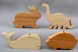 Wooden Banks Wooden Animal Toys Wooden Animals Wooden Piggy Bank