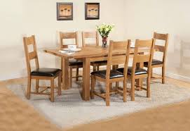 What are the proper dining room sizes by table dimensions? Dorset Oak Large Extending Dining Table And 6 Chairs Cfs Furniture Uk