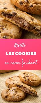 Recette Les Cookies Au Coeur Fondant Pour Un Gouter Gourmand Cookies Et Biscuits Idee Recette Recette Beurre De Cacahuete