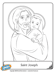 St Joseph Free Coloring Page Catholic Coloring Coloring Pages St Josephs Day