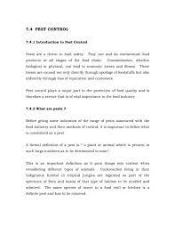 • conduct a complete field day, ensuring a thorough deep cleaning of all surfaces, as grease and dirt will reduce the effectiveness of the applied pesticide. 7 4 Pest Control Iufost E Learning Training Programme
