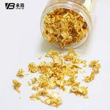 Once in pounded form, it's known as gold leaf and is sold in sheets separated by paper, or in flakes or powder. 1g 24k Thick Gold Leaf Flake Made Of Edible Gold Leaf Sheets Suits Food Decoration Like Cake Ice Cream Chocolate Free Shipping Craft Paper Aliexpress