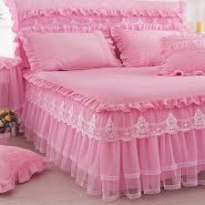 1 Piece Lace Bed Skirt 2pieces Pillowcases Bedding Set Princess Bedding Bedspreads Sheet Bed For Girl Bed Cover King Queen Size Beautiful Bedding Sets Lace Bedding Bed Linens Luxury