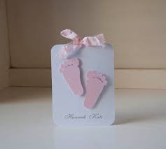 Baby Girl Footprints Feet Baby Shower By Cardinalboutique On Etsy 92 00 Baby Cards Handmade Baby Shower Invitations Baby Girl Footprints