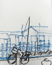 Le Port De Noirmoutier Sketch Noirmoutier Noirmoutierpassionnement Urban Sketching Urban Sketchers Travel Sketchbook