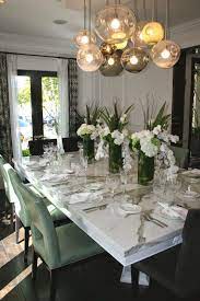 Beautiful blue rooms we love. My Friday Five Dining Room Table Centerpieces Beautiful Dining Rooms Dining Table Marble
